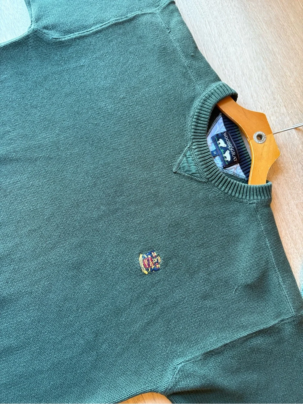 Vintage Knit Crewneck Sweater Woods & Gray